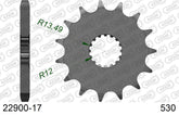 Pignone AFAM 22900-17 passo 530 SUZUKI GSX-R 1000 2009  -2016